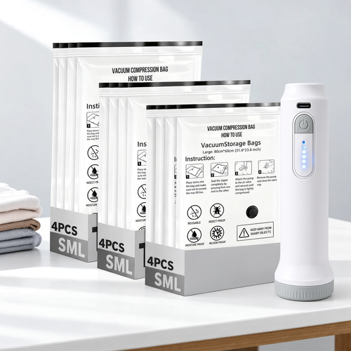 Avelune vacuum storage bags with 503 rechargeable electric pump